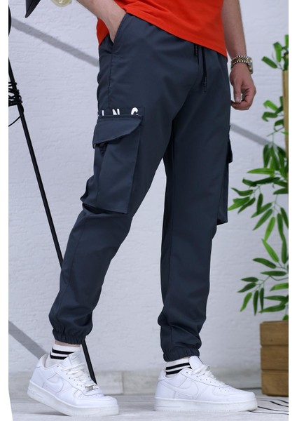 Erkek Paraşüt Jogger Paçası Lastikli Pantolon 9