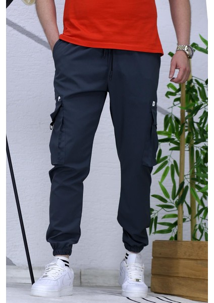 Erkek Paraşüt Jogger Paçası Lastikli Pantolon 9