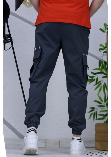 Erkek Paraşüt Jogger Paçası Lastikli Pantolon 9