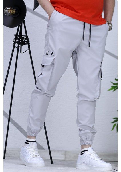 Erkek Paraşüt Jogger Paçası Lastikli Pantolon 9