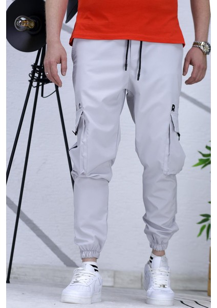 Erkek Paraşüt Jogger Paçası Lastikli Pantolon 9