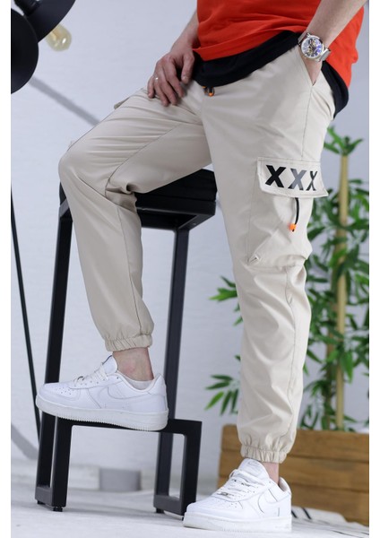 Erkek Jogger Paçası Lastikli Kargo Pantalon Xxx