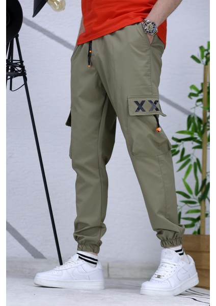 Erkek Jogger Paçası Lastikli Kargo Pantalon Xxx