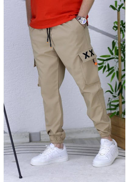 Erkek Jogger Paçası Lastikli Kargo Pantalon Xxx