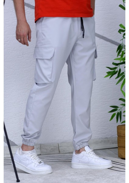 Erkek Reflektörlü Jogger Kargo Pantolon