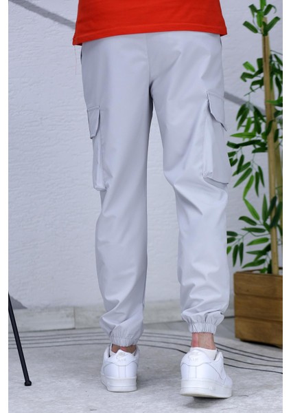 Erkek Reflektörlü Jogger Kargo Pantolon