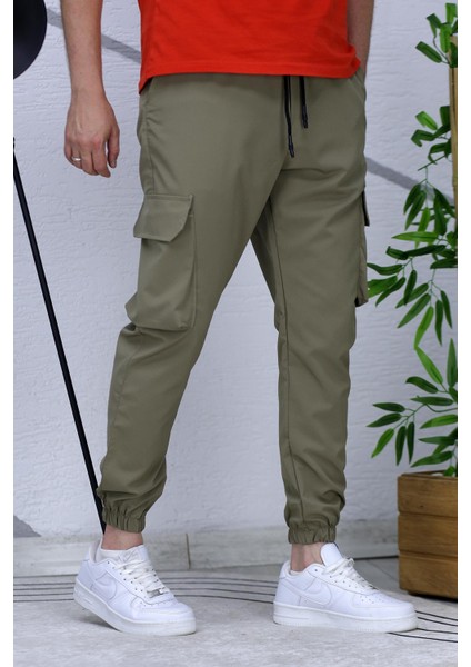 Erkek Reflektörlü Jogger Kargo Pantolon