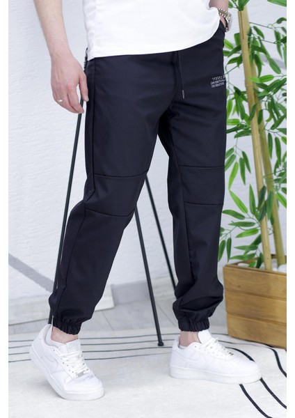Erkek Paraşüt Kumaş Spor Siyah Pantolon modelleri