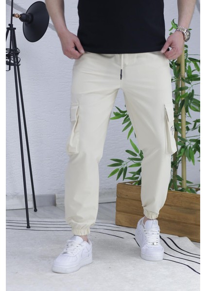 Erkek Paçası Lastikli Cep Detaylı Kargo Pantolon 13 fırsatları