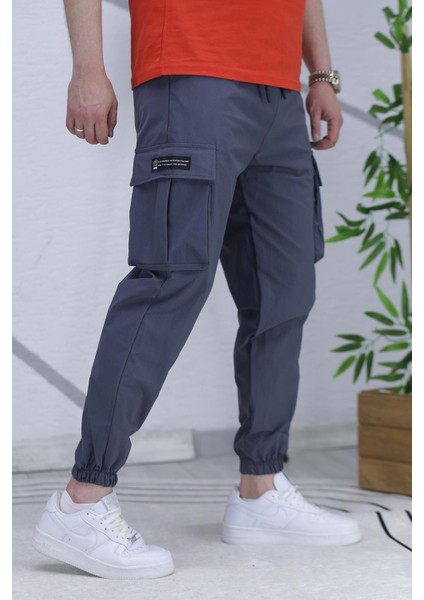 Erkek Paraşüt Çift Cepli Kargo Pantolon