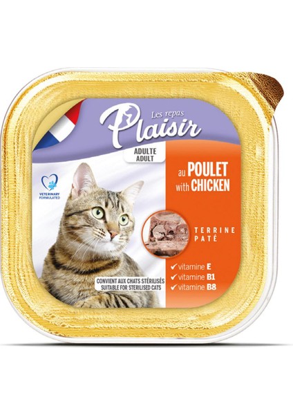 Pate 100 gr Tavuk Etli 32 Adet Yaş Kedi Maması