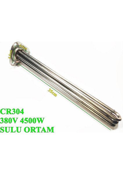 4,5kw Üçgen Flans Endüstriyel Mutfak Isıtıcı Rezistansı CR304 - Isısan F2101 modelleri
