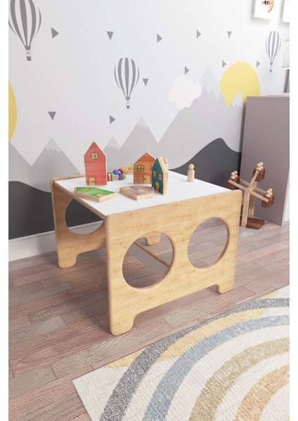 Zeo Wood Design Montessori Çocuk Oyun & Aktivite & Çalışma Masası