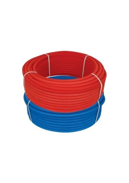 Pe-Rt Oksijen Bariyerli Kılıflı Boru 16X2 - Kırmızı