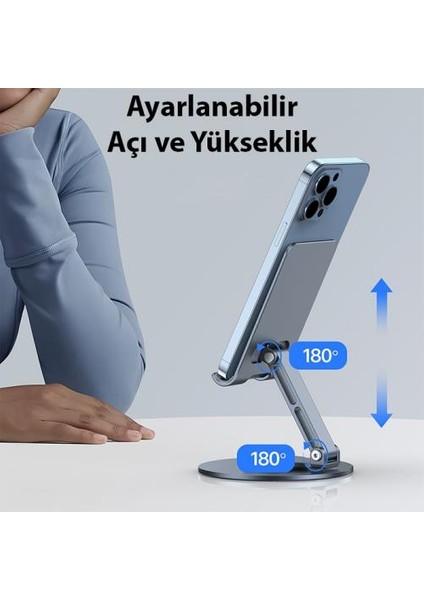 Açı ve Yükseklik Ayarlı 360 Derece Dönebilen Telefon ve Tablet Tutucu Stand, Kaydırmaz ve Çizmez Stand fiyatları