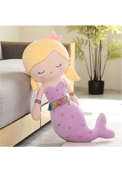 Karikatür Denizkızı Yastık Peluş Oyuncak Bebek (Yurt Dışından)