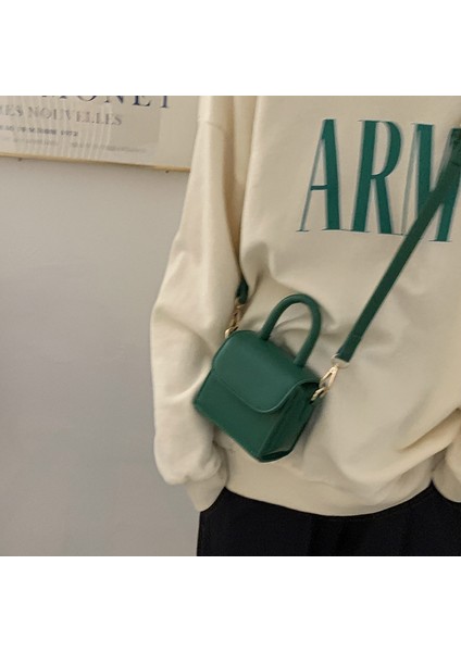 Yeni Moda ve Retro Handheld Kızıl Kırmızı Kırmızı Ağ, Tek ve Versatile Crossbody Bag (Yurt Dışından)