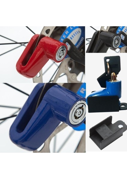 Mavi Stil Güvenlik Hırsızlığa Karşı Motosiklet Mtb Bisiklet Bisiklet Scooter Tekerlek Disk Fren Kilidi (Yurt Dışından) fiyatları