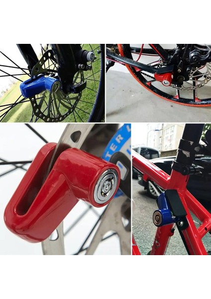 Mavi Stil Güvenlik Hırsızlığa Karşı Motosiklet Mtb Bisiklet Bisiklet Scooter Tekerlek Disk Fren Kilidi (Yurt Dışından) fırsatları