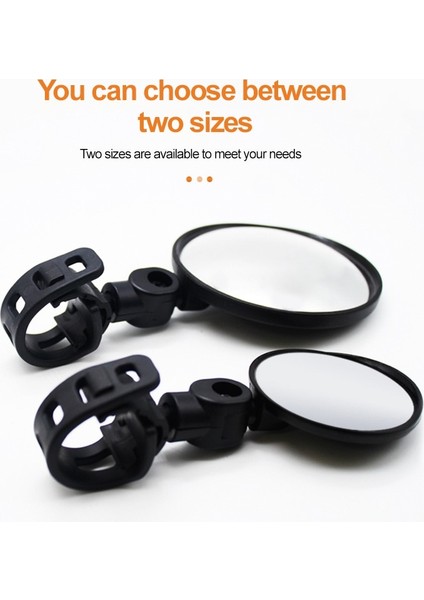 Çap 8 cm Stili Ayarlanabilir Bisiklet Dışbükey Dikiz Aynası Mtb Yol Gidon Arka Göz Bisiklet Dikiz Aynaları Bisiklet Aynası Bisiklet Güvenlik Aracı (Yurt Dışından)