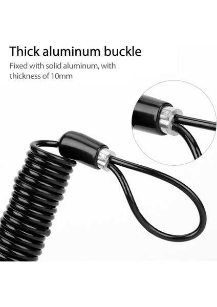 Gösterilen Stil Gibi Bisiklet Taşınabilir Hatırlatma Halat Scooter Disk Kilidi Kablo Güvenlik Hatırlatma Hırsızlığa Karşı Araçlar Bisiklet Kaskı Uyarı Yaylı Halat Tel (Yurt Dışından) indirimleri