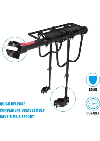 10KG Tarzı 25 kg Bisiklet Bagaj Taşıyıcı Kargo Arka Raf Raf Bisiklet Seatpost Çanta Tutucu Kurulum Araçları ile Bisikletler Için Standı Arka Raf (Yurt Dışından)