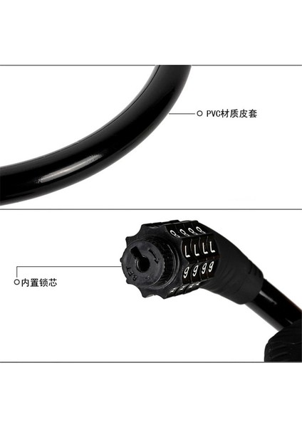 Mavi Stil Çelik Güçlü Kombinasyon Numarası Ağır Hizmet Güvenlik Bisiklet Kilidi Döngüsü Bisiklet Kilidi (Yurt Dışından) fırsatları