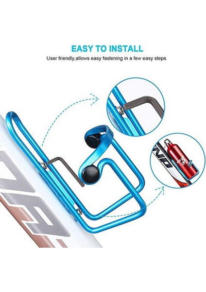 Kırmızı Stil Alüminyum Alaşımlı Mtb Bisiklet Su Şişesi Tutucu Dağ Bisiklet Şişesi Kafes Braketi Bisiklete Binme Içecek Su Bardağı Raf Aksesuarları (Yurt Dışından) indirimleri