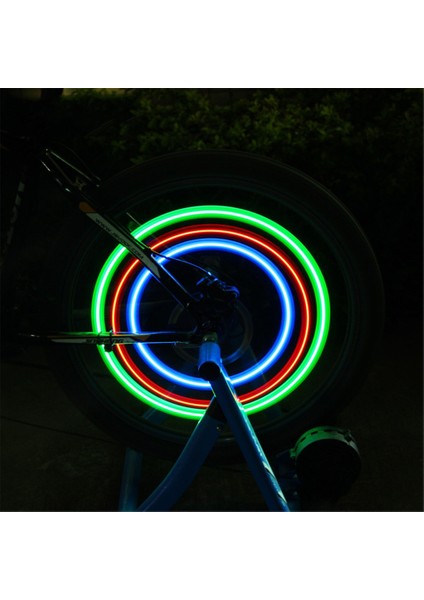 Mavi Stil Oke Dize Şerit Lamba Uyarı Işığı Bisiklet Tekerlek Işıkları Koşu 2.5cm Mini Bisiklet Bisiklet Jant LED Işıkları Bisiklet Aksesuarları (Yurt Dışından) fırsatları