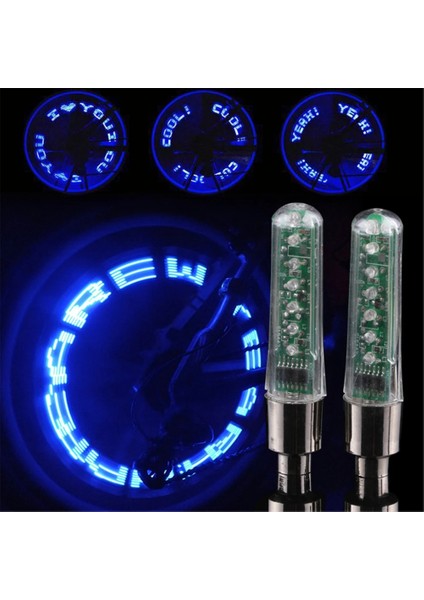 Kırmızı Stil Bisiklet Tekerleği Konuştu LED Işık 7 Modu Flaş Işığı Bisiklet Motosiklet Araba Lastiği Lastik Nozul Vana Kapakları Lamba Bisiklet Işığı Aksesuarları (Yurt Dışından)