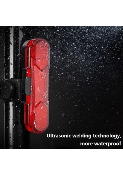 No.4 Tarzı Su Geçirmez Bisiklet Işıkları Bisiklet Arka Kuyruk Lambası Dağ Bisikleti USB Şarj LED Uyarı Işığı Mtb Arka Lambası Bisiklet Aksesuarları (Yurt Dışından)