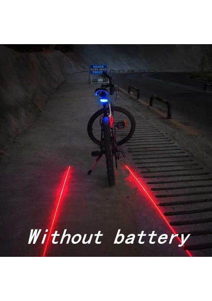 No.2 Tarzı LED Bisiklet Arka Lambası 5 Led+2 Lazer Bisiklet Işığı Gece Güvenlik Uyarı Işıkları Dağ Bisikleti Arka Işığı Bisiklet Kuyruk Lambaları (Yurt Dışından)