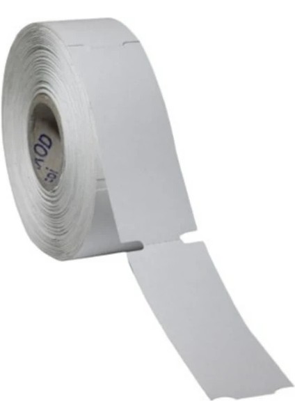 100 mm x 38 mm 350 Sarım Beyaz Raf Etiketi 10 Rulo