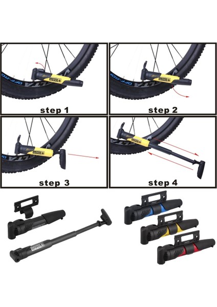 Siyah Stil Taşınabilir Bisiklet Pompası Abs Süper Hafif Bisiklet Lastiği Mini Hava Şişirme Teleskopik Hareketli Pompa Vanaları Klipsli Lastik Lastik Tüp Şişirme (Yurt Dışından) modelleri