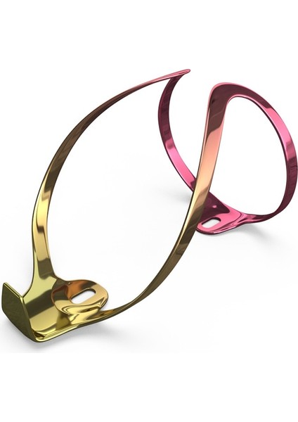 V Şekli Pembe Altın Stili Gradyan Renkli Bisiklet Alüminyum Şişe Kafesi Mtb Yol Çakıl Bisikleti Su Şişesi Tutacağı Kaplama Renkli Metal Hafif 1 Adet (Yurt Dışından)