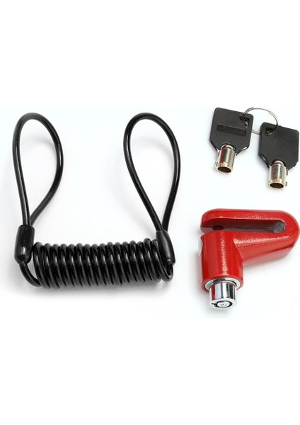 B Siyah ve Kırmızı Tarzı Bisiklet Disk Fren Rotor Kilidi Motosiklet Bisiklet Hırsızlığa Karşı Kilitler Açık Bisiklet Bisiklet Eğlence Için Bisiklet Ekipmanları (Yurt Dışından)