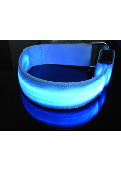 Mavi Stil Doğa Sporları Gece Koşu Kol Bandı LED Işık Emniyet Kemeri Kol Bacak Uyarı Bilekliği Bisiklet Bisiklet Bisiklet Parti Luces Bicicleta (Yurt Dışından)