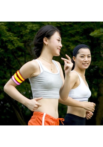 Mavi Stil Doğa Sporları Gece Koşu Kol Bandı LED Işık Emniyet Kemeri Kol Bacak Uyarı Bilekliği Bisiklet Bisiklet Bisiklet Parti Luces Bicicleta (Yurt Dışından) fırsatları