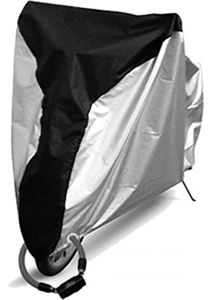 Siyah Gümüş Tarzı S Beden Su Geçirmez Bisiklet Yağmur Toz Kapağı Bisiklet Örtüsü Uv Koruyucu Bisiklet Için Bisiklet Yardımcı Programı Bisiklete Binme Açık Yağmur Örtüsü 4 Boyut Xl (Yurt Dışından)