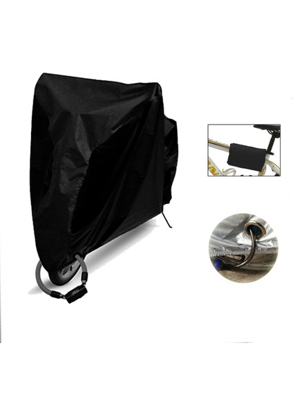 Siyah Gümüş Tarzı S Beden Su Geçirmez Bisiklet Yağmur Toz Kapağı Bisiklet Örtüsü Uv Koruyucu Bisiklet Için Bisiklet Yardımcı Programı Bisiklete Binme Açık Yağmur Örtüsü 4 Boyut Xl (Yurt Dışından) modelleri
