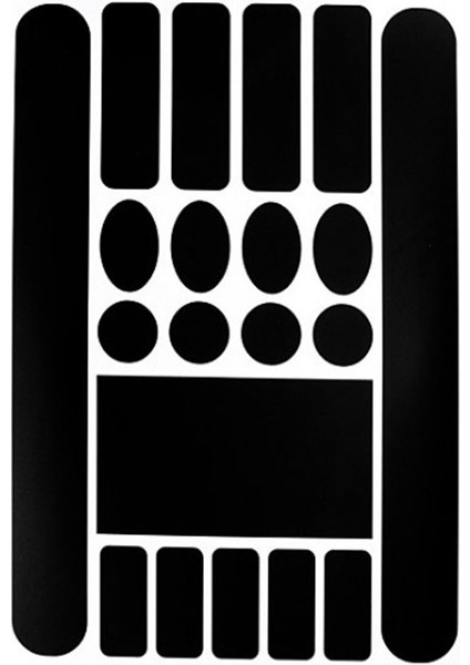 Mat Siyah Stil Bisiklet Zinciri Koruma Etiketi Fiber Bisiklet Çerçevesi Çizik Koruyucu Kendinden Yapışkanlı Koruyucu Paster Sıcak Satış (Yurt Dışından)