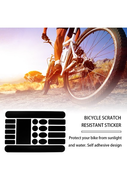 Mat Siyah Stil Bisiklet Zinciri Koruma Etiketi Fiber Bisiklet Çerçevesi Çizik Koruyucu Kendinden Yapışkanlı Koruyucu Paster Sıcak Satış (Yurt Dışından) fiyatları