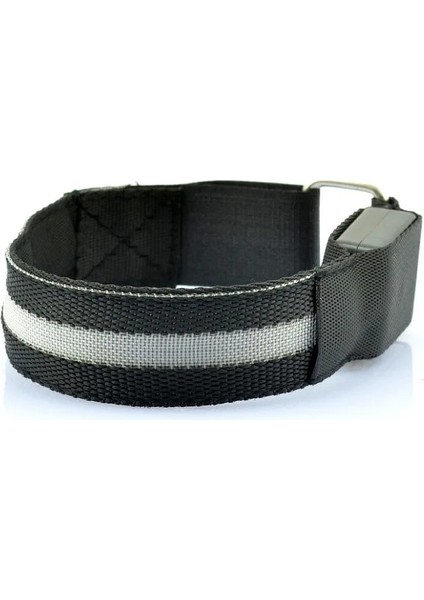 02 USB Şarj Stili Açık Koşu Işık Spor Bileklikler Ayarlanabilir USB LED Parlayan Bilezikler Bisiklet Sürme Spor Güvenlik Bisiklet Aksesuarları (Yurt Dışından)