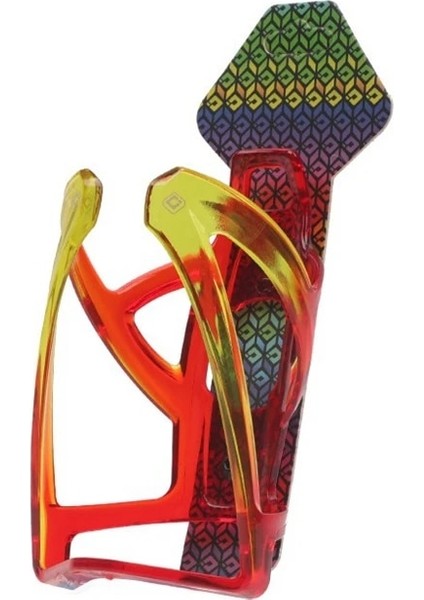 B Kırmızı Sarı Stil Odı Bisiklet Şişe Kafesi Galvanik Gökkuşağı Fiberglas Naylon Mtb Bisiklet Su Bardağı Tutacağı Su Şişesi Braketi Sürme Ekipmanları (Yurt Dışından)