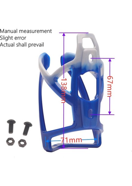 B Kırmızı Sarı Stil Odı Bisiklet Şişe Kafesi Galvanik Gökkuşağı Fiberglas Naylon Mtb Bisiklet Su Bardağı Tutacağı Su Şişesi Braketi Sürme Ekipmanları (Yurt Dışından) indirimleri