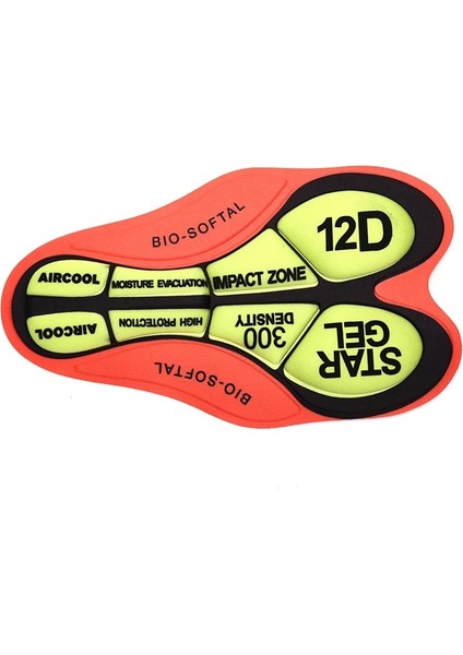 No.12 Tarzı Erkekler Kadınlar Dıy Bisiklet Şortları Yastık 3D Jel Ped Nefes Alabilir Yol Mtb Bisiklet Bisiklet Sürme Minderi Bisiklet Iç Çamaşırı Yastıklı (Yurt Dışından)