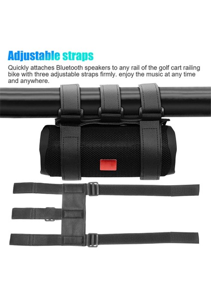 Siyah Stil Evrensel Ayarlanabilir Bluetooth Hoparlör Tutucu Montaj Kayışı Utv Atv Golf Arabası Tekne Motosiklet Arabası Scooter (Yurt Dışından) fırsatları