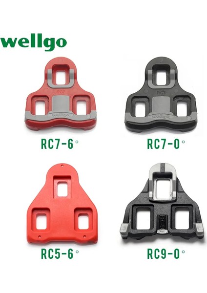 Rc9 Kırmızı Stil Wellgo Bisiklet Pedalları Kramponlar Aksesuarlar Rc7 Siyahkırmızı Yol Bisikleti Ayakkabıları Kramponlar Kilitleme Plakası Ateli Look Keo ile Uyumlu (Yurt Dışından) fiyatları