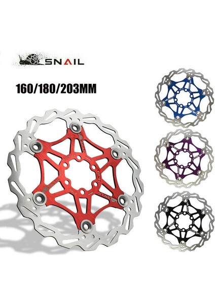 1 Adet 160MM Mavi Stil Snaıl Disk Fren Rotoru Mtb Bisiklet Yüzer Rotor Isı Yayımı mm Paslanmaz Çelik Rotor mm Bisiklet Aksesuarları (Yurt Dışından) fiyatları