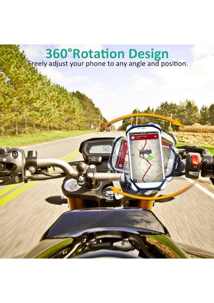 Mavi Stil Silikon Bisiklet Cep Telefonu Tutucu Motosiklet Bisiklet Gidon Standı Montaj Braketi Tutucu Bisiklet Bisikleti Telefon Standı Montaj Braketi (Yurt Dışından) fiyatları